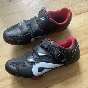 Peloton Black and Red Athletic Shoes